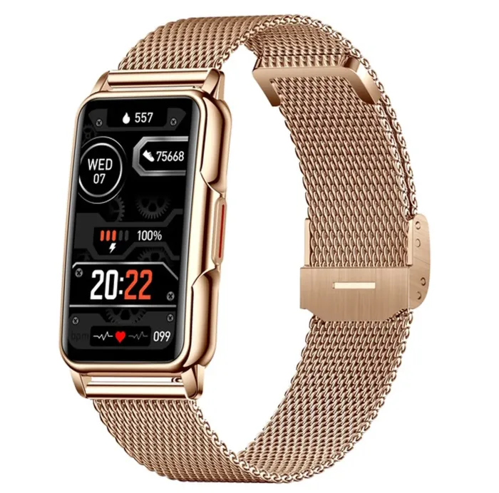 Розумний смарт годинник Smart Mioband Nano+ Gold - зображення 9