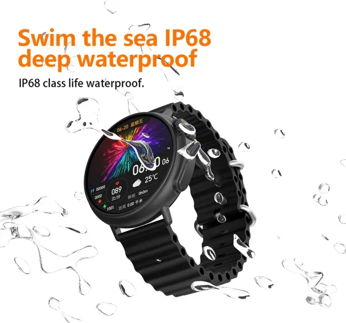 Розумний смарт годинник Smart Plane Black водостійкі - зображення 3