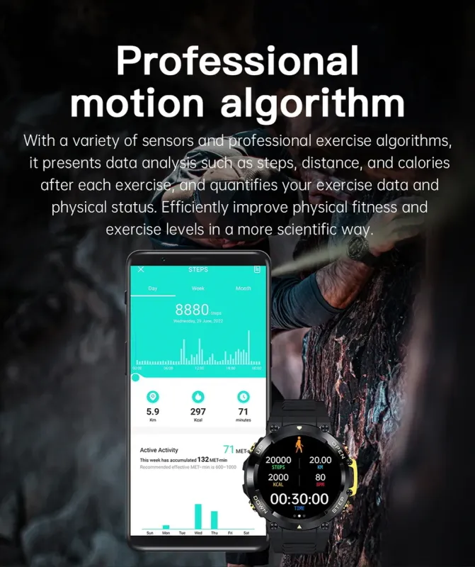 Розумний смарт годинник Smart Profit AK+ Black - зображення 12