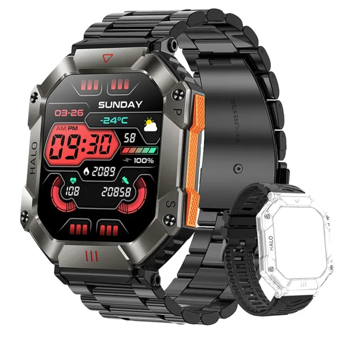 Розумний смарт годинник Smart Racer K+ Steel з компасом - зображення 2