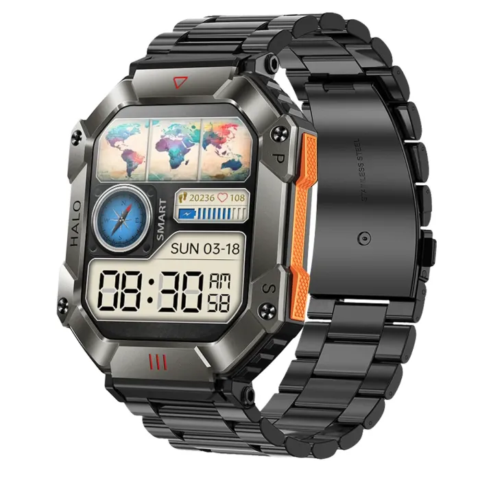 Розумний смарт годинник Smart Racer K+ Steel з компасом - зображення 6