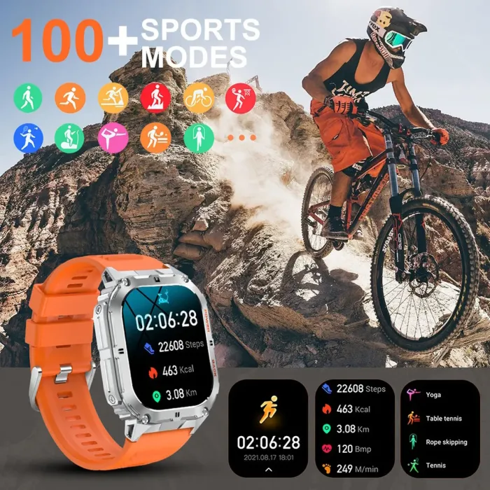 Розумний смарт годинник Smart Respect X Orange з компасом - зображення 4