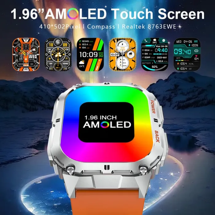 Розумний смарт годинник Smart Respect X Orange з компасом - зображення 6