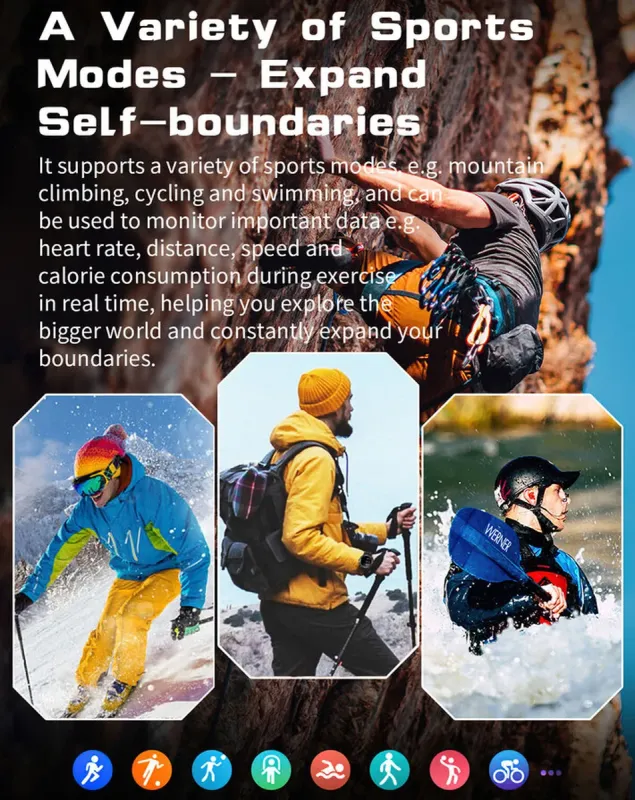 Розумний смарт годинник Smart River Max Blue - зображення 12