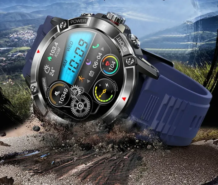 Розумний смарт годинник Smart River Max Blue - зображення 4