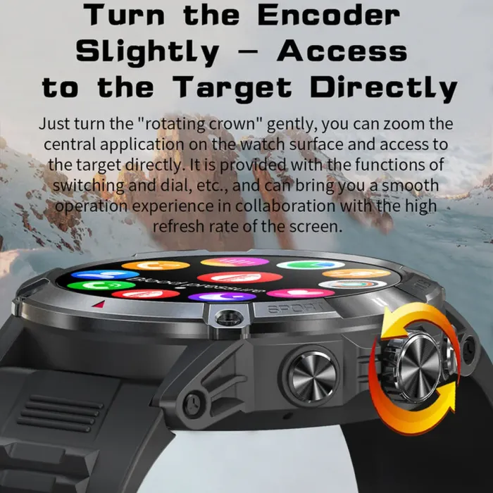 Розумний смарт годинник Smart River Max Blue - зображення 6