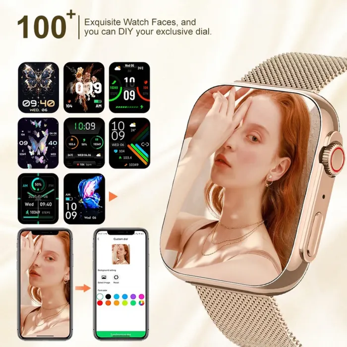 Розумний смарт годинник Smart Sensation Pink, 2 ремінці - зображення 3