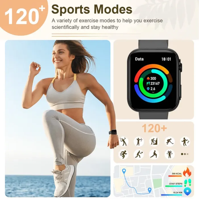 Розумний смарт годинник Smart Sensation Pink, 2 ремінці - зображення 11