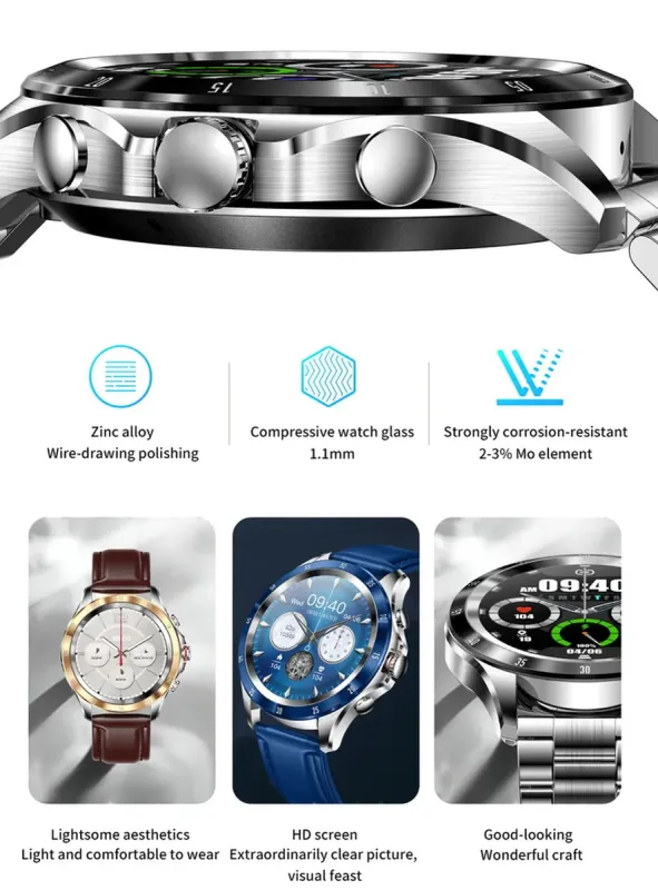 Розумний смарт годинник Smart Terminator New Silver - зображення 5