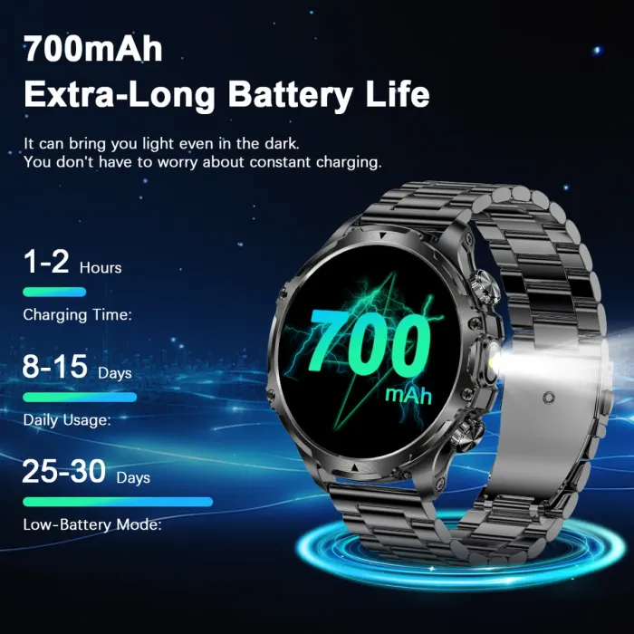 Розумний смарт годинник Smart Turbo Power Steel, 2 ремінці - зображення 12