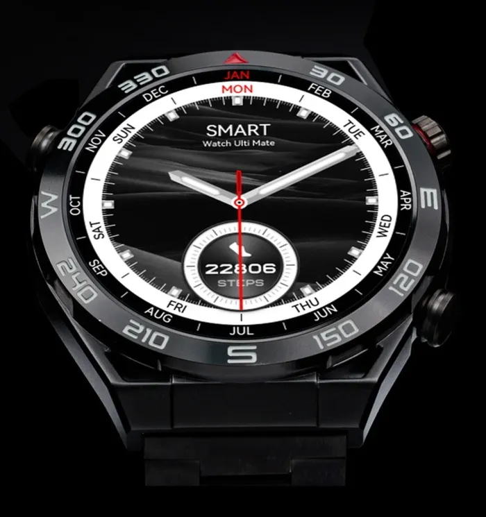 Розумний смарт годинник Smart Ultramate Black водостійкі - зображення 5