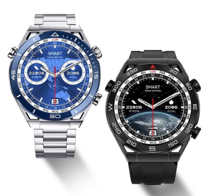 Розумний смарт годинник Smart Ultramate Black водостійкі - зображення 6