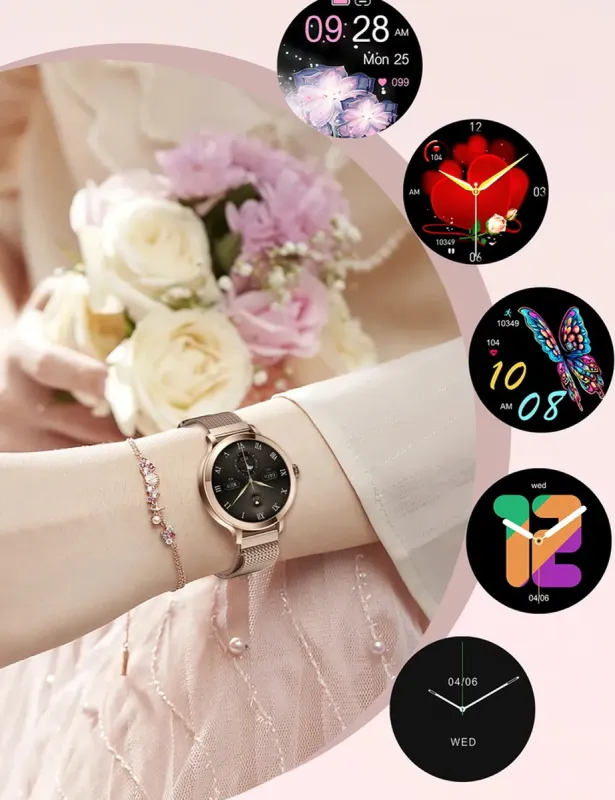 Розумний смарт годинник Smart VIP Lady Pro Gold - зображення 10