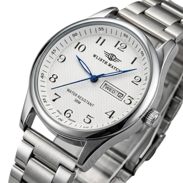 Чоловічий годинник Hemsut Standart Silver Metal - зображення 1