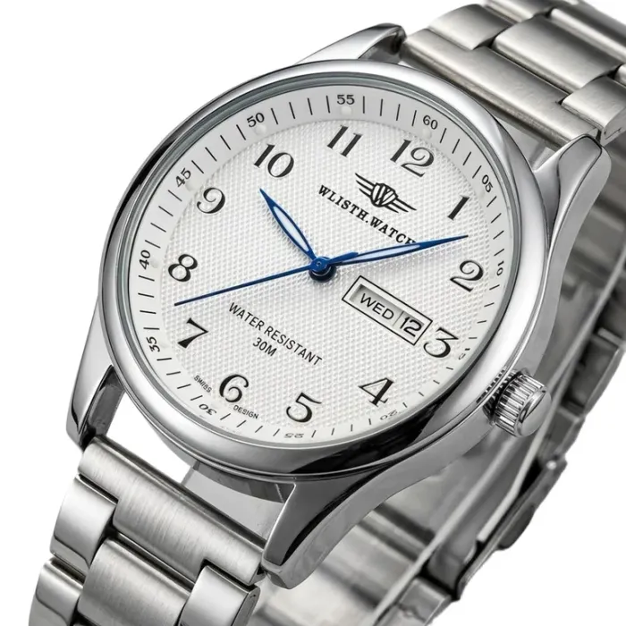 Чоловічий годинник Hemsut Standart Silver Metal - изображение 1