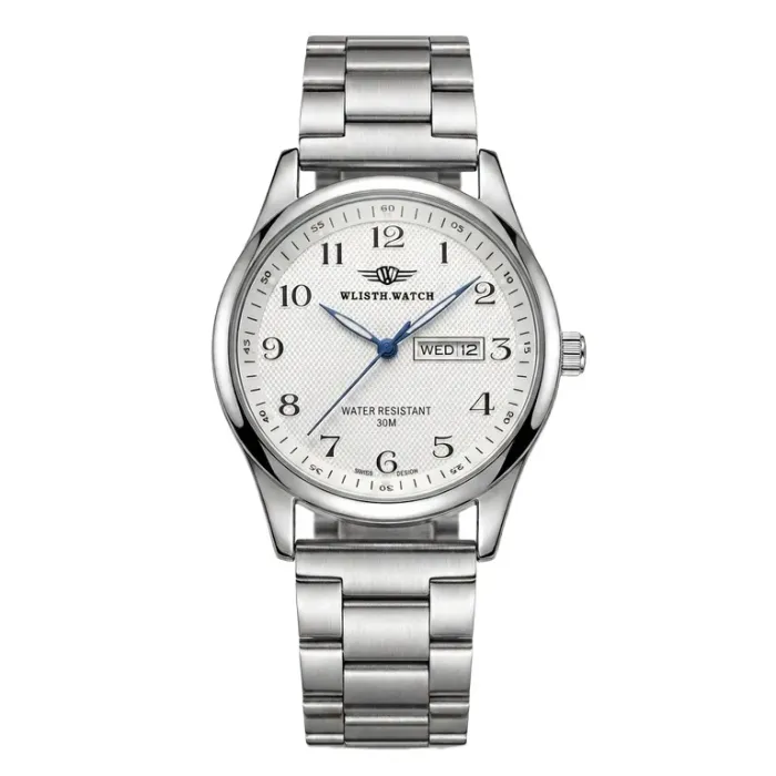 Чоловічий годинник Hemsut Standart Silver Metal - изображение 2
