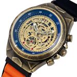 Чоловічий механічний годинник Winner Status New Orange Black