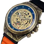 Чоловічий механічний годинник Winner Status New Orange Black