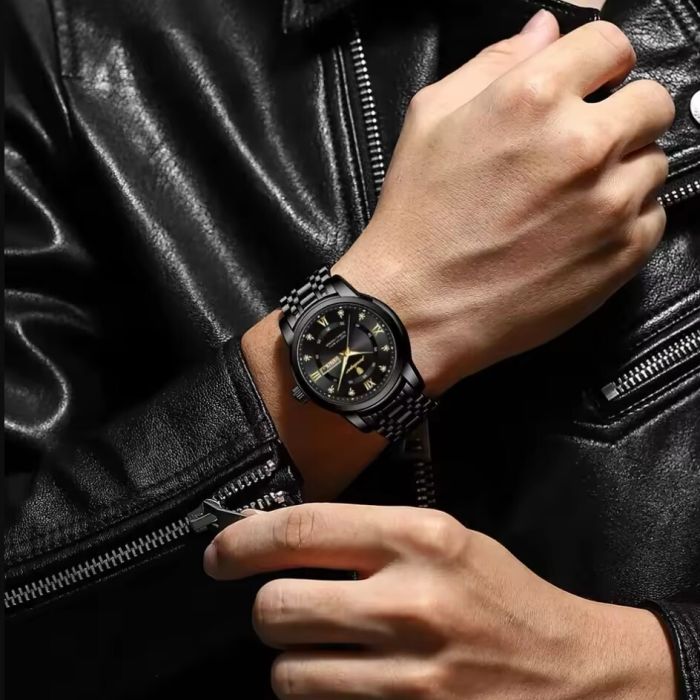 Чоловічий годинник Poedagar Unique Men Black - изображение 6