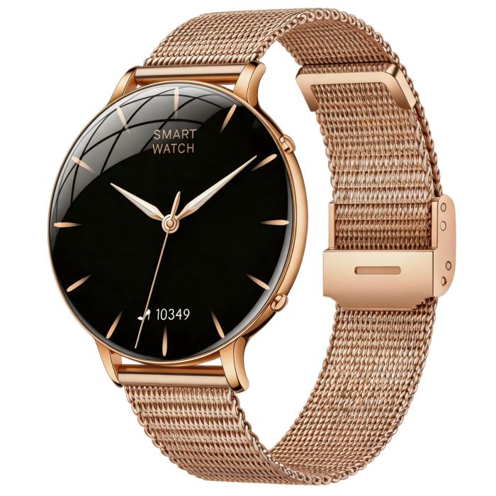Розумний смарт годинник Smart Rose Steel з ліхтариком - изображение 1
