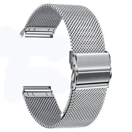 Ремінець металевий срібний розмір 18 - зображення 1