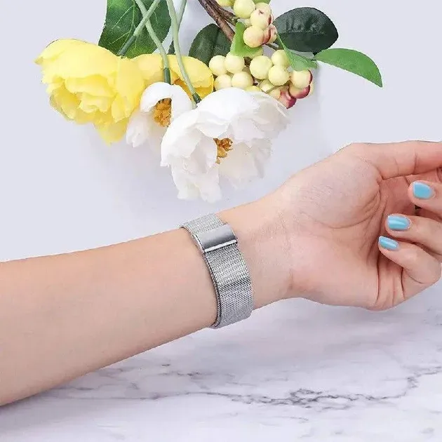 Ремінець металевий срібний розмір 18 - зображення 3