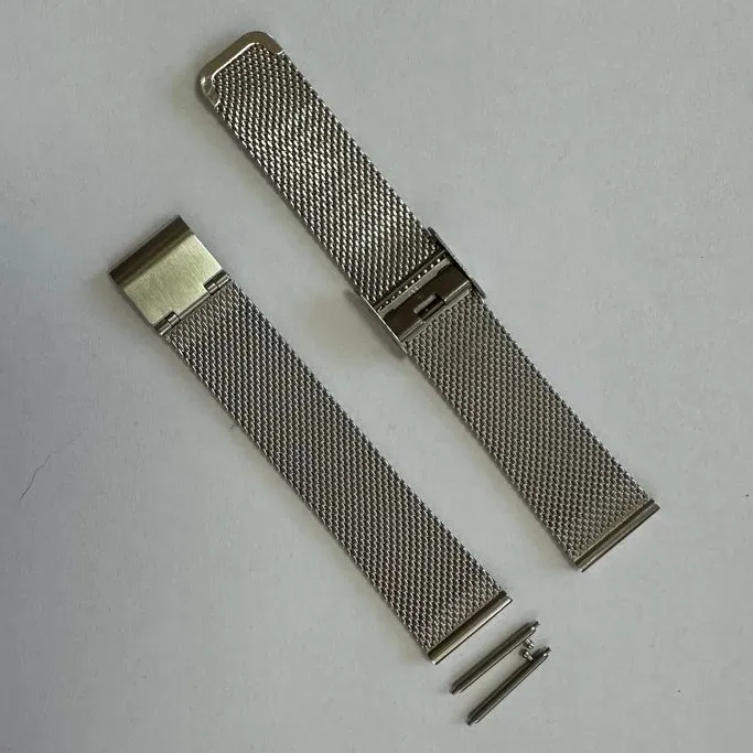 Ремінець металевий срібний розмір 18 - зображення 5