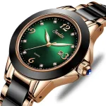 Жіночий годинник Sunkta Ceramic Green