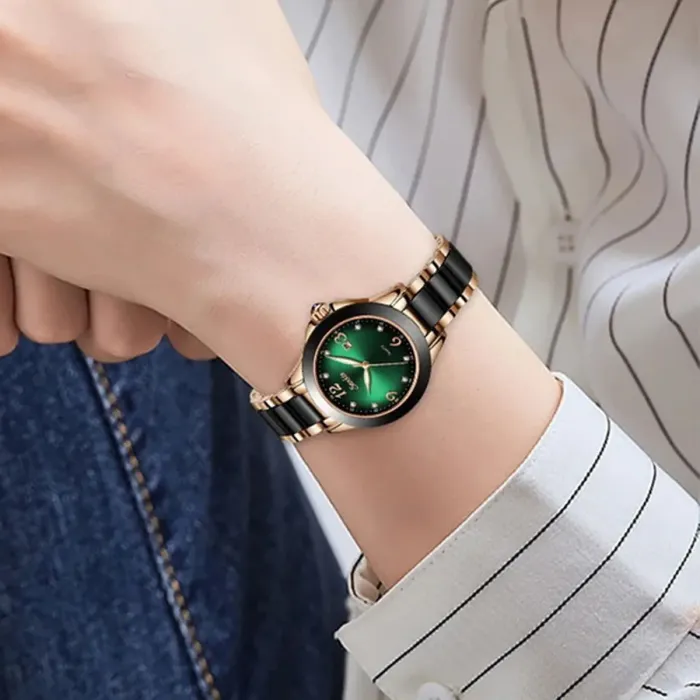 Жіночий годинник Sunkta Ceramic Green - зображення 6