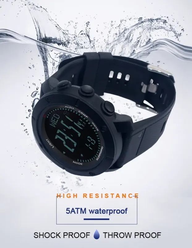 Чоловічий спортивний водостійкий тактичний з компасом годинник Sunroad Protect - зображення 8