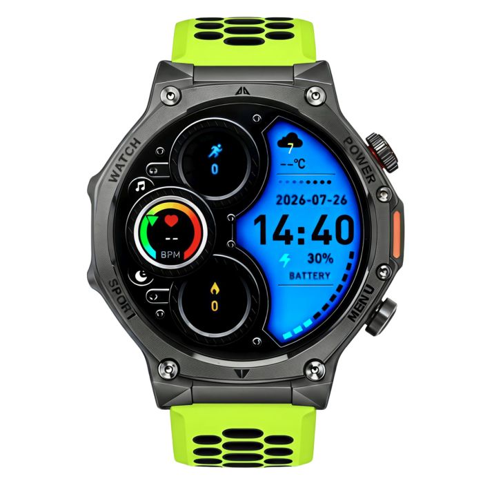 Розумний смарт годинник Smart Surf X Pro Venom Green, 3 ремінці - изображение 2
