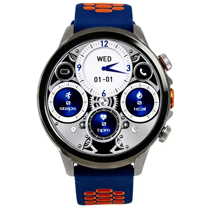 Розумний смарт годинник Smart Technology Lava Blue з SIM-картою - зображення 2