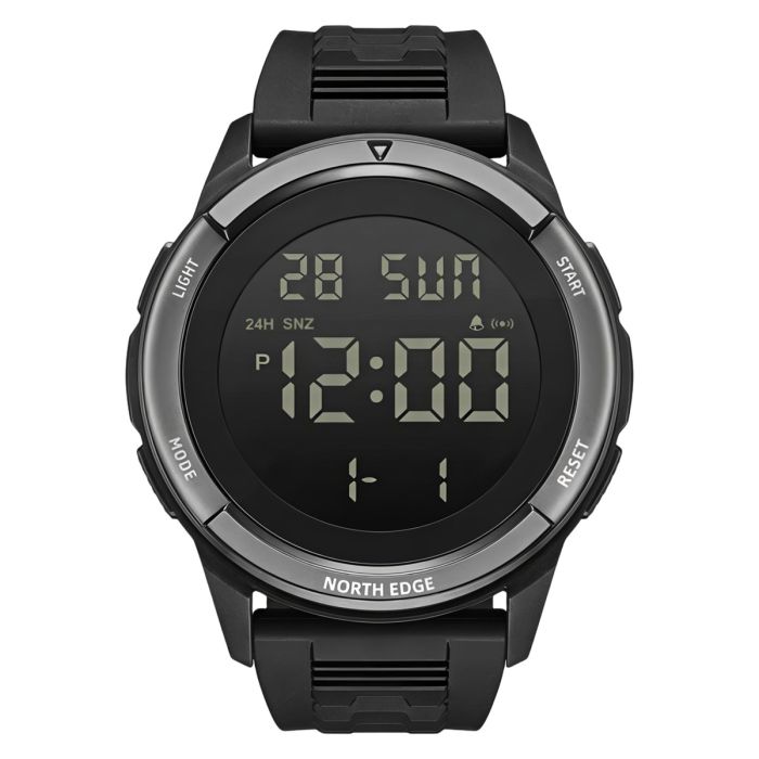 Чоловічий водостійкий спортивний тактичний годинник North Edge Terrax Sport Black - изображение 2