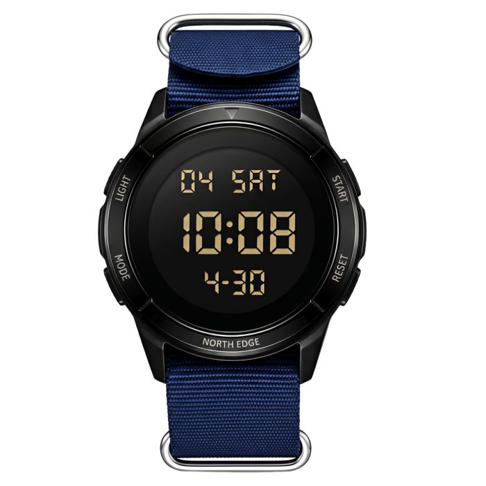 Чоловічий водостійкий спортивний тактичний годинник North Edge Terrax Special Blue з компасом - изображение 2