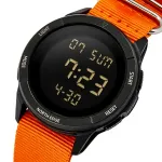 Чоловічий водостійкий спортивний тактичний годинник North Edge Terrax Special Orange з компасом