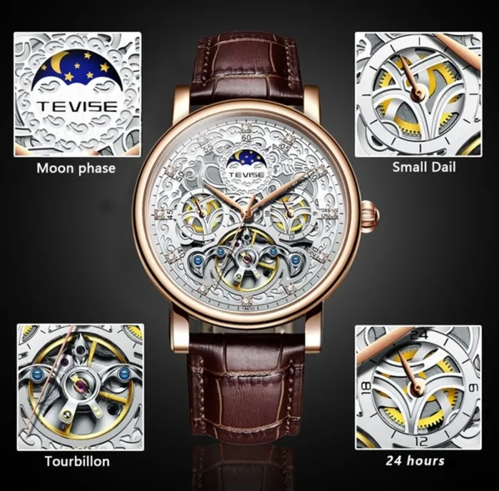 Чоловічі годинники Tevise Oscar - зображення 7