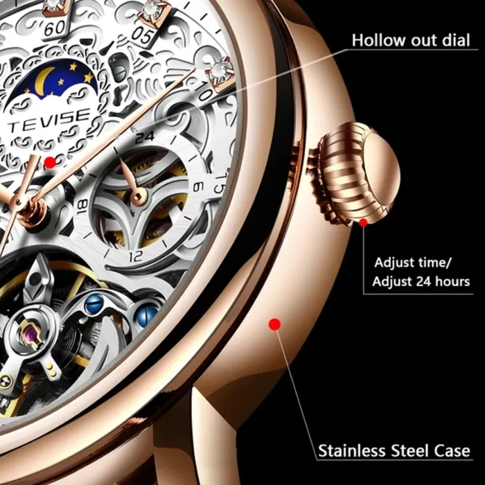 Чоловічі годинники Tevise Oscar - зображення 8