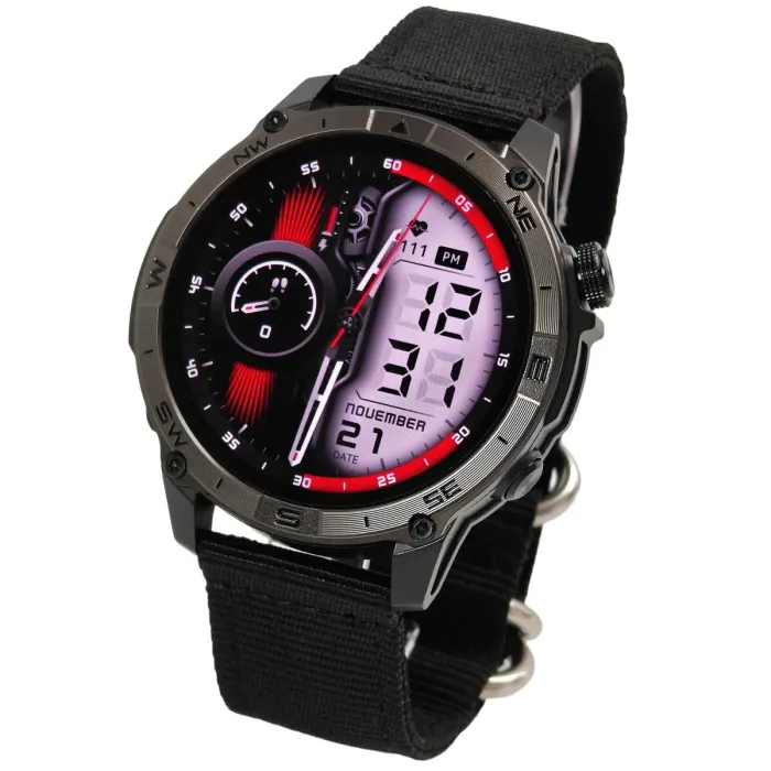 Розумний смарт годинник North Edge GPS Titan Black Spider з компасом - изображение 1