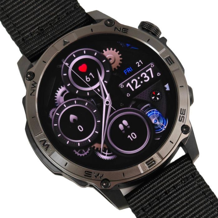 Розумний смарт годинник North Edge GPS Titan Black Spider з компасом - зображення 2