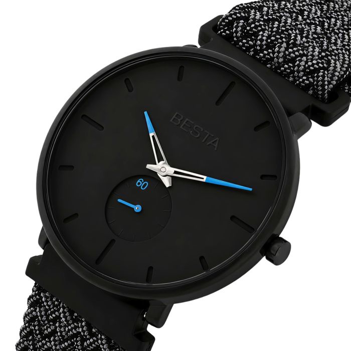 Чоловічий годинник Besta Tower Nylon Graphite - зображення 1