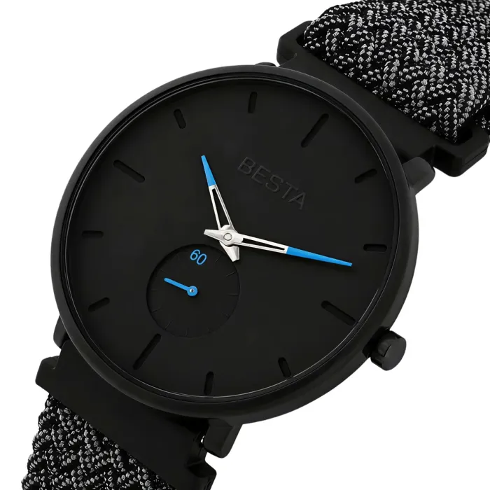 Чоловічий годинник Besta Tower Nylon Graphite - зображення 1