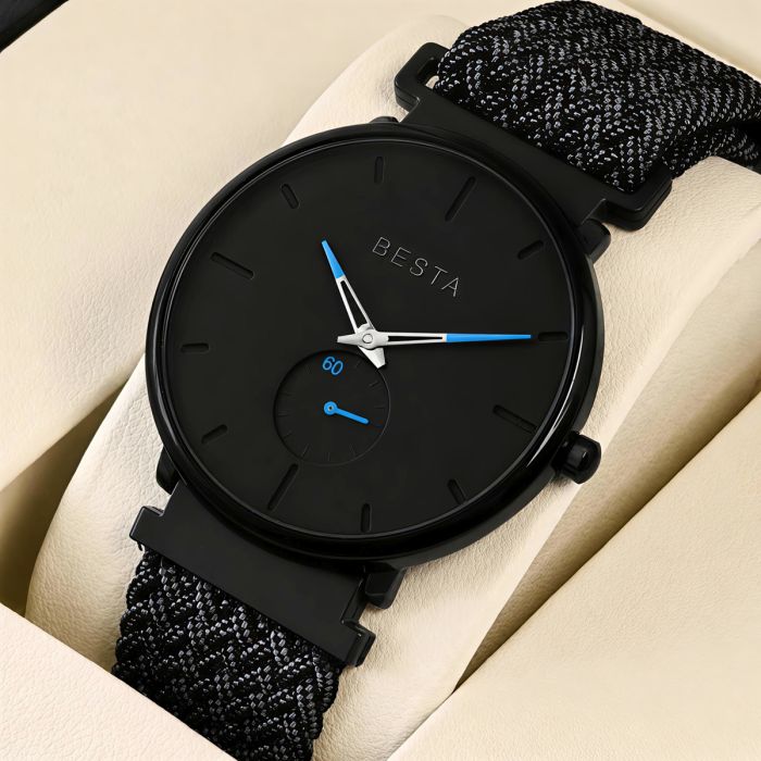 Чоловічий годинник Besta Tower Nylon Graphite - зображення 2
