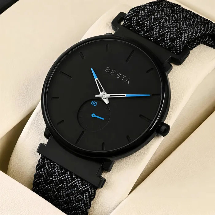 Чоловічий годинник Besta Tower Nylon Graphite - зображення 2