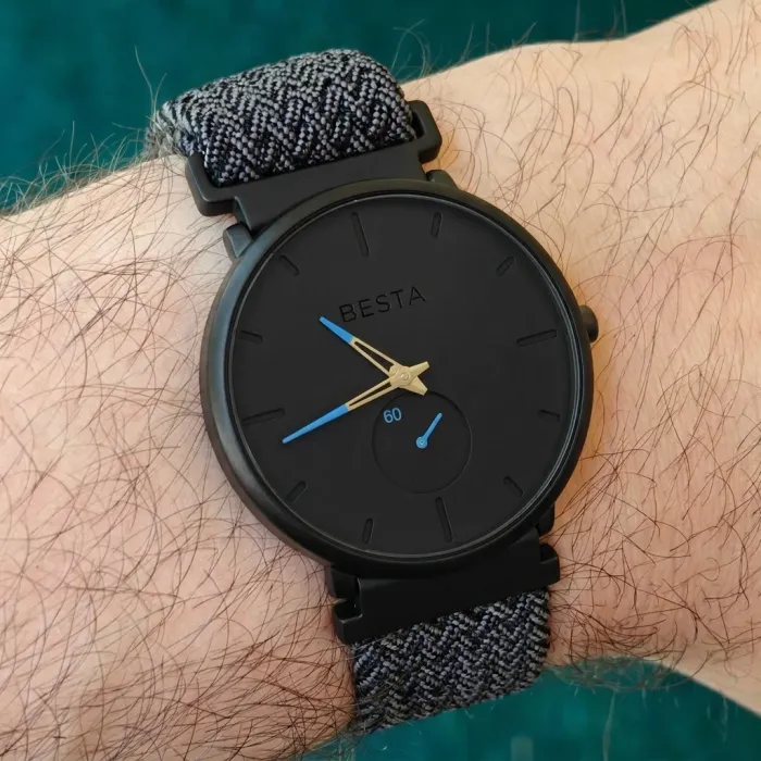 Чоловічий годинник Besta Tower Nylon Graphite - зображення 3