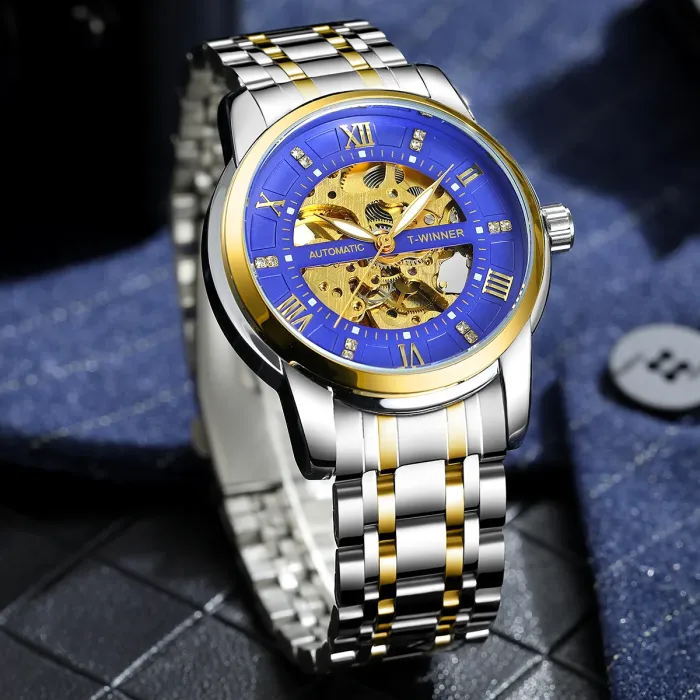 Чоловічий механічний годинник Winner Triumph Royal Blue - зображення 5