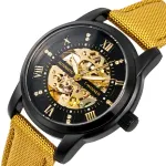 Чоловічий механічний годинник Winner Triumph Sahara Gold, 2 ремінці
