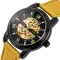 Чоловічий механічний годинник Winner Triumph Sahara Gold, 2 ремінці