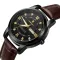 Чоловічий годинник Poedagar Unique Men Black Leather