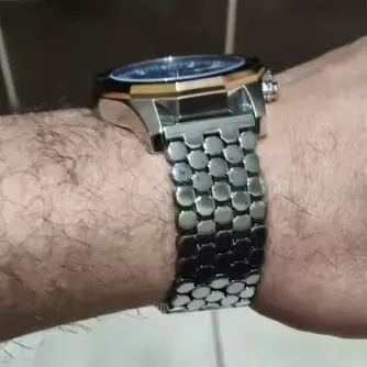 Ремінець металевий Honey Silver 22 мм - зображення 5