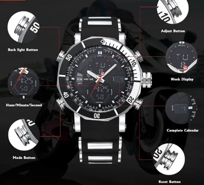 Чоловічі годинники Weide Kasta - зображення 10